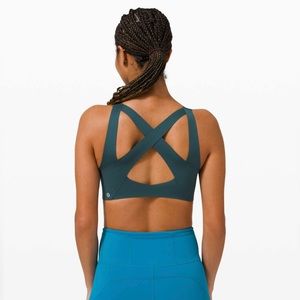 Lululemon Enlite Bra Zip Front *High Support, 36D, in submarine